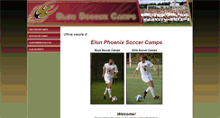 Desktop Screenshot of elonsoccercamps.com