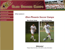 Tablet Screenshot of elonsoccercamps.com